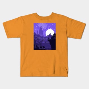 Samurai in the night. Kids T-Shirt